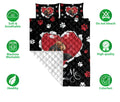 Ohaprints-Quilt-Bed-Set-Pillowcase-Dachshund-Weiner-Doxie-Dog-Lover-Love-Adorable-Heart-Blanket-Bedspread-Bedding-2551-Double (70'' x 80'')