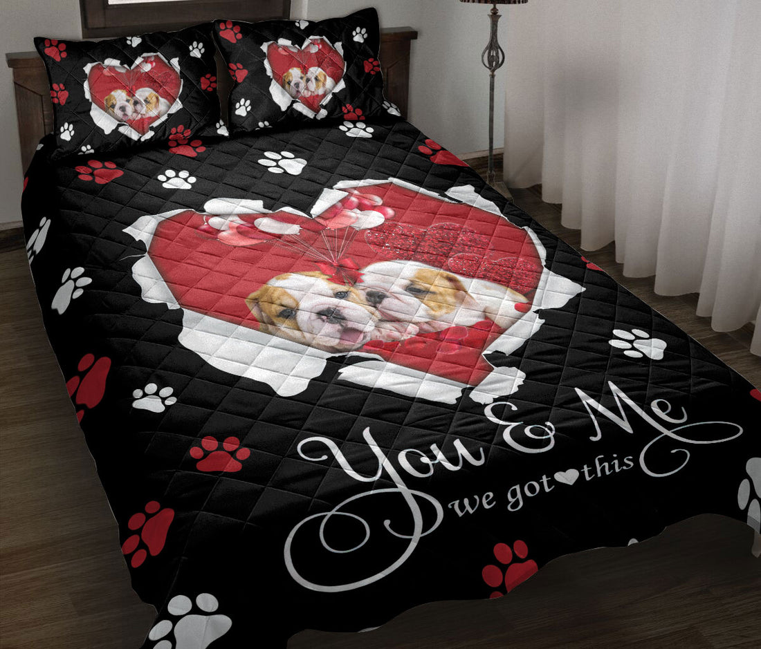 Ohaprints-Quilt-Bed-Set-Pillowcase-English-Bull-Bulldog-Dog-Lover-Love-Blanket-Bedspread-Bedding-201-Throw (55'' x 60'')