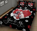 Ohaprints-Quilt-Bed-Set-Pillowcase-Pug-Dog-Lover-Pearl-Love-Adorable-Heart-Blanket-Bedspread-Bedding-1960-King (90'' x 100'')