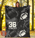 Ohaprints-Fleece-Sherpa-Blanket-American-Football-Gift-For-Son-Boy-Men-Custom-Personalized-Name-Number-Soft-Throw-Blanket-1346-Fleece Blanket