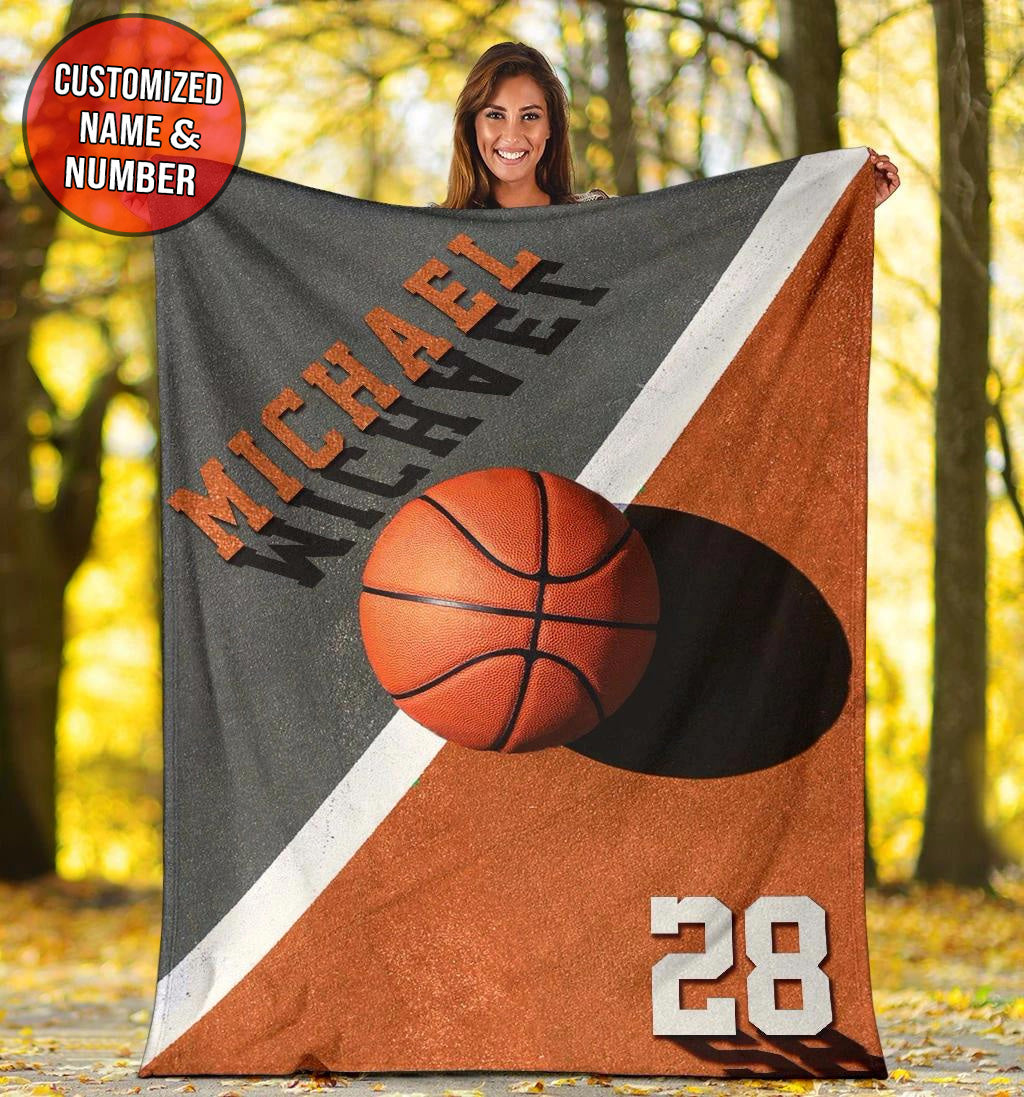 Ohaprints-Fleece-Sherpa-Blanket-Basketball-Gift-For-Son-Boy-Men-Custom-Personalized-Name-Number-Soft-Throw-Blanket-1585-Sherpa Blanket