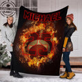 Ohaprints-Fleece-Sherpa-Blanket-American-Football-Gift-For-Son-Boy-Men-Custom-Personalized-Name-Number-Soft-Throw-Blanket-1342-Fleece Blanket