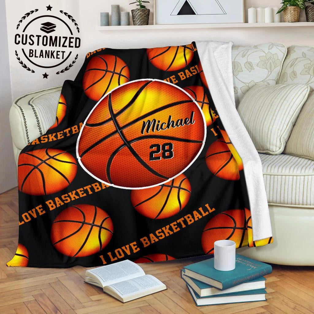 Ohaprints-Fleece-Sherpa-Blanket-Basketball-Gift-For-Son-Boy-Men-Custom-Personalized-Name-Number-Soft-Throw-Blanket-1722-Sherpa Blanket