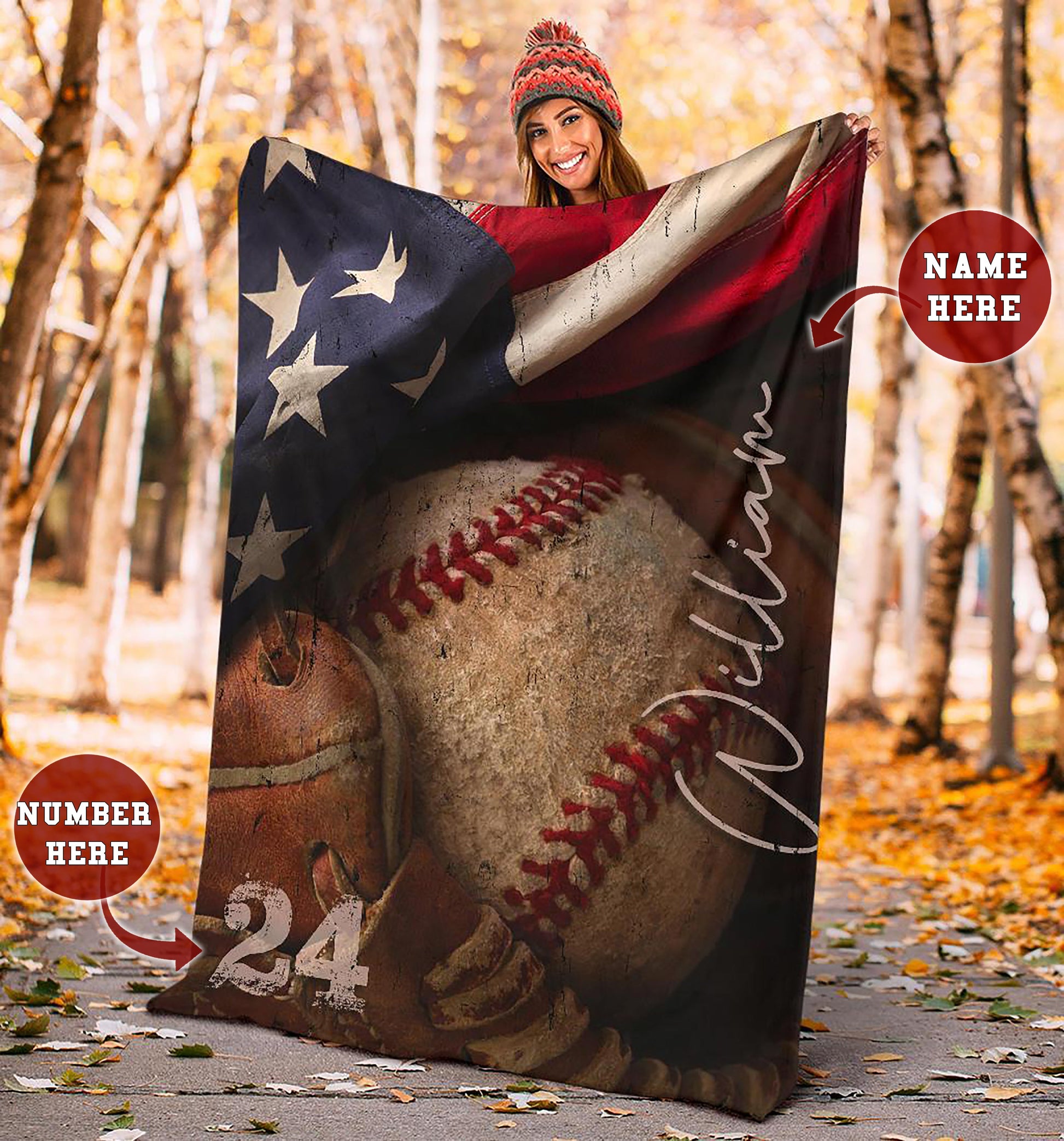 Ohaprints-Fleece-Sherpa-Blanket-Baseball-Gift-For-Son-Boy-Custom-Personalized-Name-Number-Soft-Throw-Blanket-1460-Sherpa Blanket