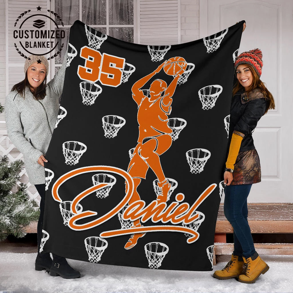 Ohaprints-Fleece-Sherpa-Blanket-Basketball-Gift-For-Son-Boy-Men-Custom-Personalized-Name-Number-Soft-Throw-Blanket-1714-Sherpa Blanket