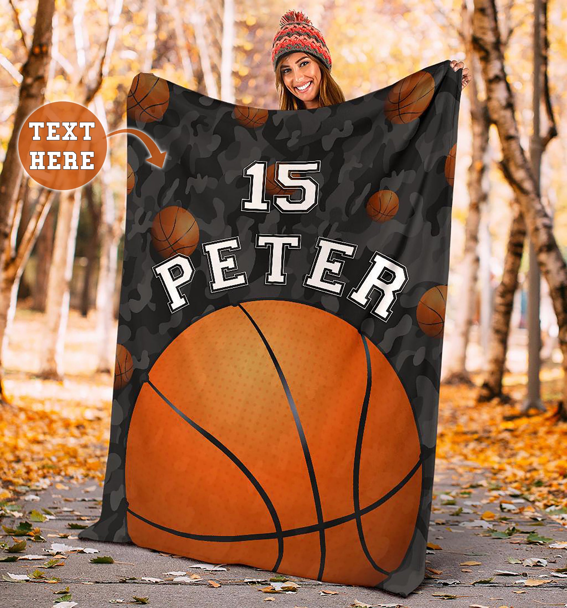 Ohaprints-Fleece-Sherpa-Blanket-Basketball-Gift-For-Son-Boy-Men-Custom-Personalized-Name-Number-Soft-Throw-Blanket-1587-Sherpa Blanket