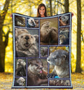 Ohaprints-Fleece-Sherpa-Blanket-Otter-Gift-For-Otter-Lover-Soft-Throw-Blanket-1417-Fleece Blanket