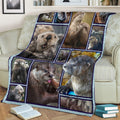 Ohaprints-Fleece-Sherpa-Blanket-Otter-Gift-For-Otter-Lover-Soft-Throw-Blanket-1417-Sherpa Blanket