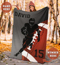 Ohaprints-Fleece-Sherpa-Blanket-American-Football-Gift-For-Son-Boy-Men-Custom-Personalized-Name-Number-Soft-Throw-Blanket-1403-Fleece Blanket