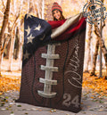 Ohaprints-Fleece-Sherpa-Blanket-American-Football-Gift-For-Son-Boy-Men-Custom-Personalized-Name-Number-Soft-Throw-Blanket-1897-Fleece Blanket