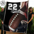 Ohaprints-Fleece-Sherpa-Blanket-American-Football-Gift-For-Son-Boy-Men-Custom-Personalized-Name-Number-Soft-Throw-Blanket-1864-Fleece Blanket