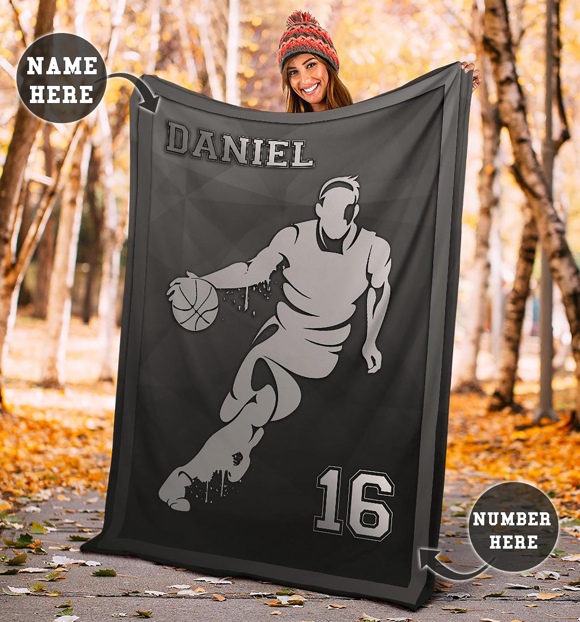 Ohaprints-Fleece-Sherpa-Blanket-Basketball-Gift-For-Son-Boy-Men-Custom-Personalized-Name-Number-Soft-Throw-Blanket-1644-Sherpa Blanket