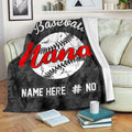 Ohaprints-Fleece-Sherpa-Blanket-Baseball-Gift-For-Nana-Grandma-Custom-Personalized-Name-Number-Soft-Throw-Blanket-1514-Fleece Blanket