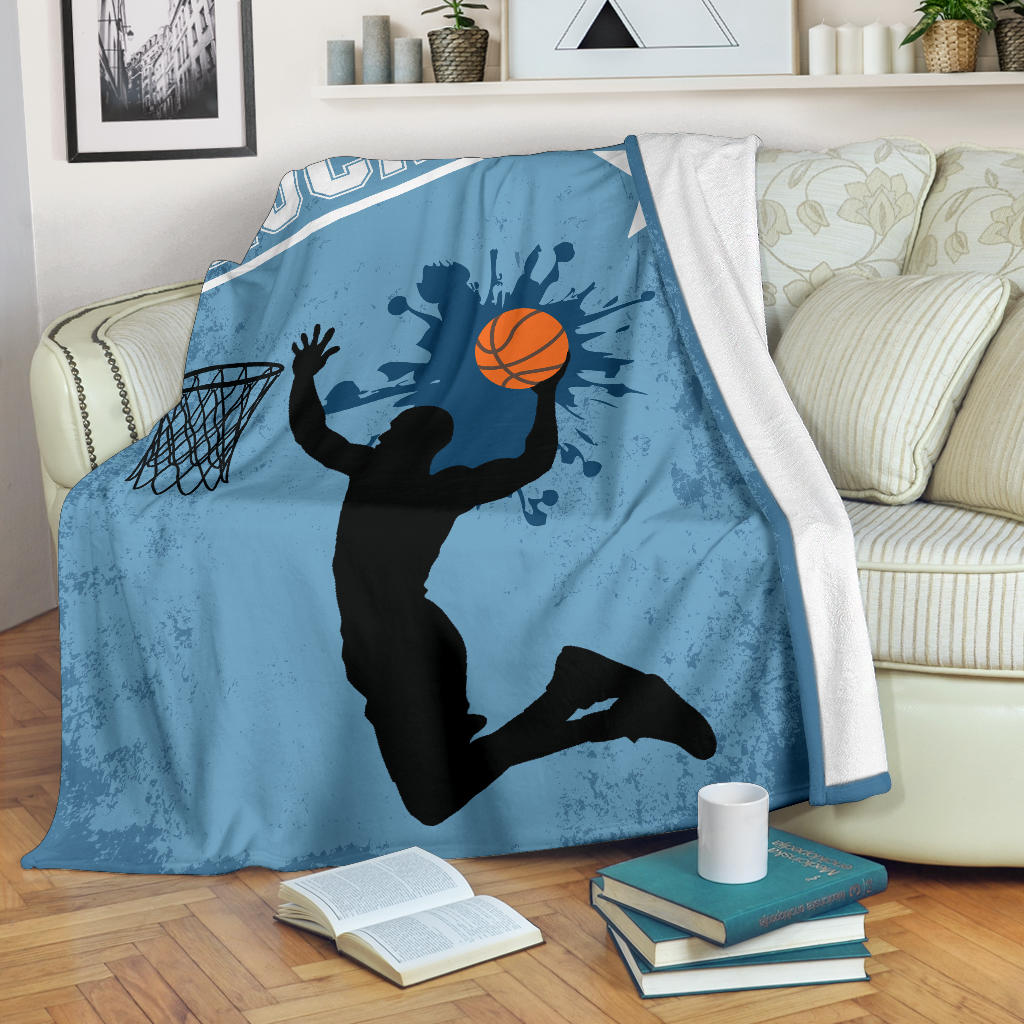 Ohaprints-Fleece-Sherpa-Blanket-Basketball-Gift-For-Son-Boy-Men-Custom-Personalized-Name-Number-Soft-Throw-Blanket-1708-Fleece Blanket