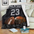 Ohaprints-Fleece-Sherpa-Blanket-American-Football-Gift-For-Son-Boy-Men-Custom-Personalized-Name-Number-Soft-Throw-Blanket-1216-Fleece Blanket