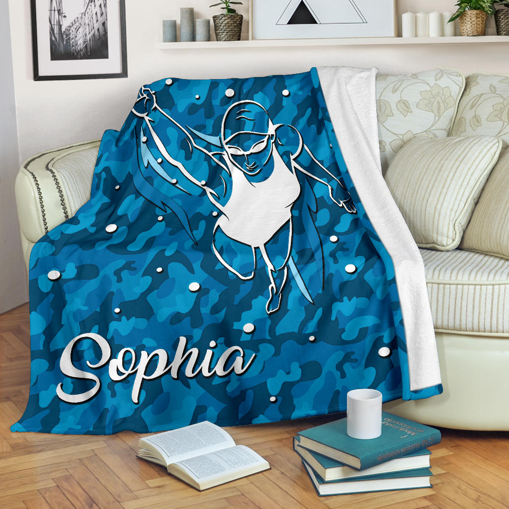 Ohaprints-Fleece-Sherpa-Blanket-Swimming-Swim-Girl-Player-This-Is-My-Passion-Custom-Personalized-Name-Soft-Throw-Blanket-1804-Fleece Blanket