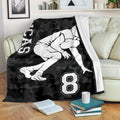 Ohaprints-Fleece-Sherpa-Blanket-American-Football-Gift-For-Son-Boy-Men-Custom-Personalized-Name-Number-Soft-Throw-Blanket-1405-Sherpa Blanket