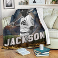 Ohaprints-Fleece-Sherpa-Blanket-Baseball-Gift-For-Son-Boy-Custom-Personalized-Name-Number-Soft-Throw-Blanket-1493-Fleece Blanket