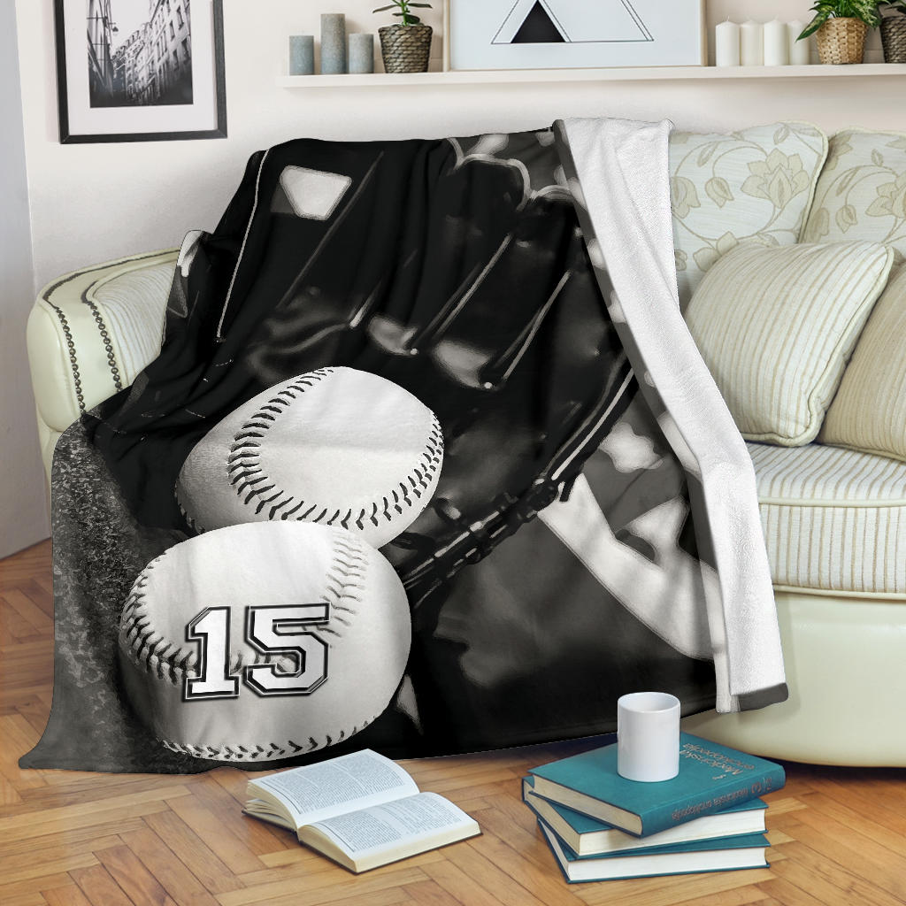 Ohaprints-Fleece-Sherpa-Blanket-Baseball-Gift-For-Son-Boy-Custom-Personalized-Name-Number-Soft-Throw-Blanket-1430-Fleece Blanket