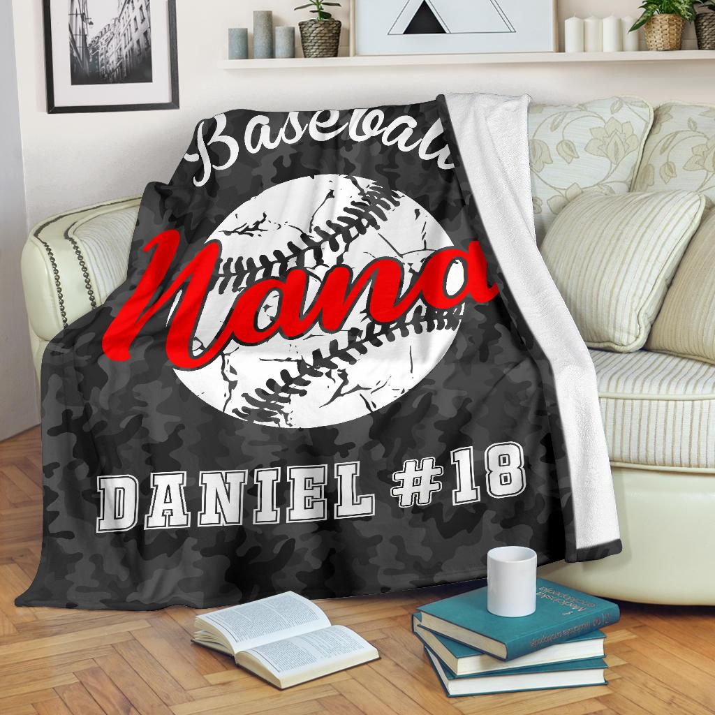 Ohaprints-Fleece-Sherpa-Blanket-Baseball-Gift-For-Nana-Grandma-Custom-Personalized-Name-Number-Soft-Throw-Blanket-1514-Sherpa Blanket