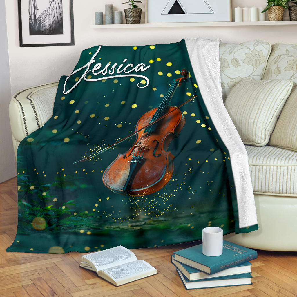 Ohaprints-Fleece-Sherpa-Blanket-Violin-Dream-Gift-For-Violin-Lovers-Custom-Personalized-Name-Soft-Throw-Blanket-1399-Sherpa Blanket