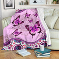 Ohaprints-Fleece-Sherpa-Blanket-Buffterfly-Breast-Cancer-Awareness-Soft-Throw-Blanket-1563-Fleece Blanket