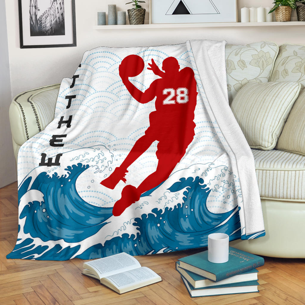 Ohaprints-Fleece-Sherpa-Blanket-Basketball-Gift-For-Son-Boy-Men-Custom-Personalized-Name-Number-Soft-Throw-Blanket-1699-Fleece Blanket