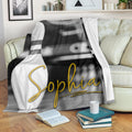 Ohaprints-Fleece-Sherpa-Blanket-Black-White-Bowling-Pin-Blanket-Gift-For-Bowling-Lover-Custom-Personalized-Name-Soft-Throw-Blanket-1738-Fleece Blanket