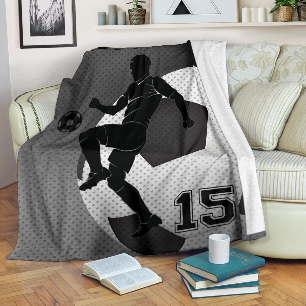 Ohaprints-Fleece-Sherpa-Blanket-Soccer-Player-Gift-For-Fan-Lovers-Custom-Personalized-Name-Number-Soft-Throw-Blanket-1233-Sherpa Blanket