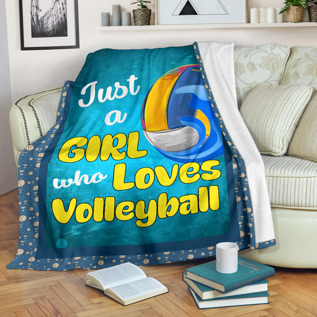 Ohaprints-Fleece-Sherpa-Blanket-Volleyball-Gift-For-Daughter-Girl-Soft-Throw-Blanket-1646-Sherpa Blanket