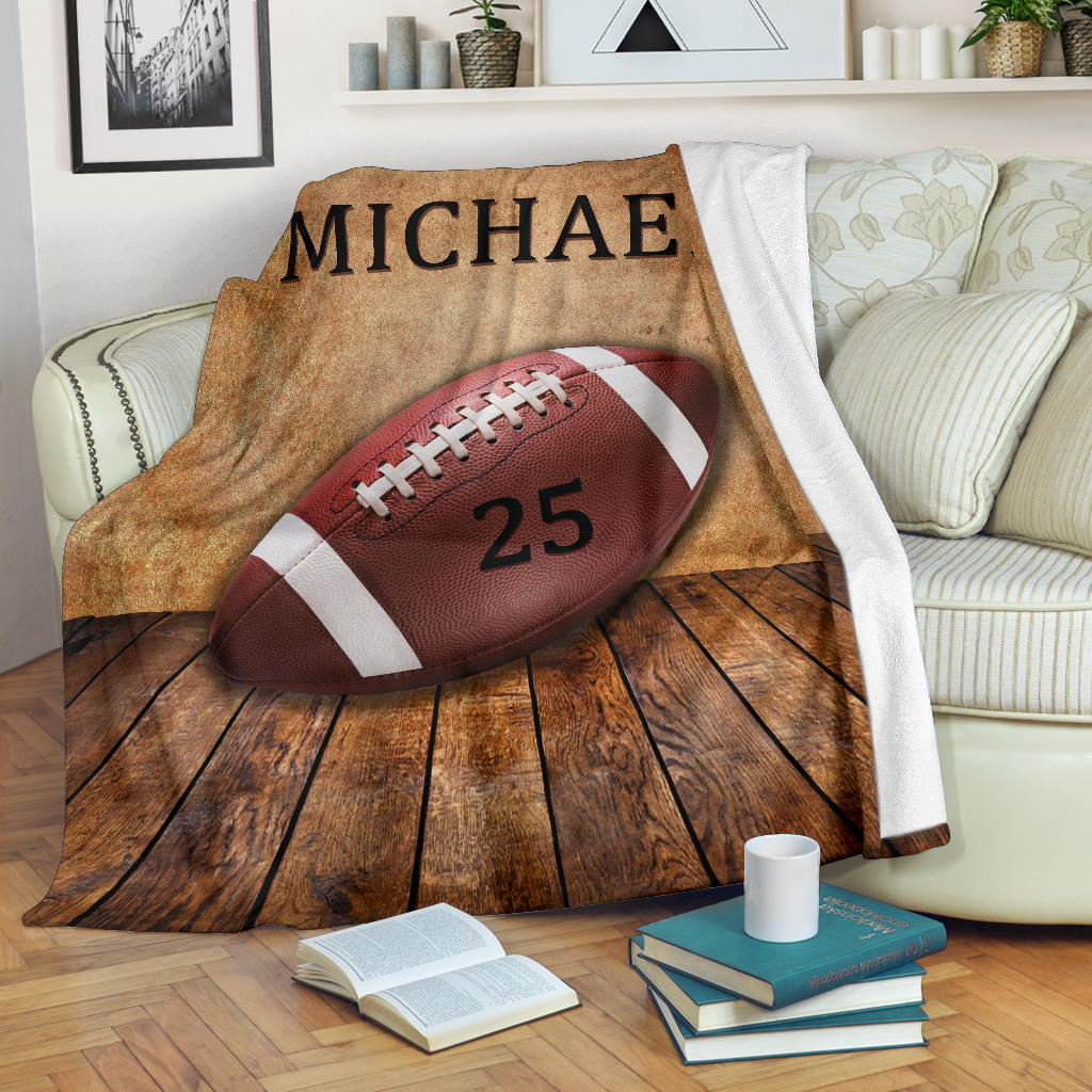 Ohaprints-Fleece-Sherpa-Blanket-American-Football-Gift-For-Son-Boy-Men-Custom-Personalized-Name-Number-Soft-Throw-Blanket-1360-Sherpa Blanket