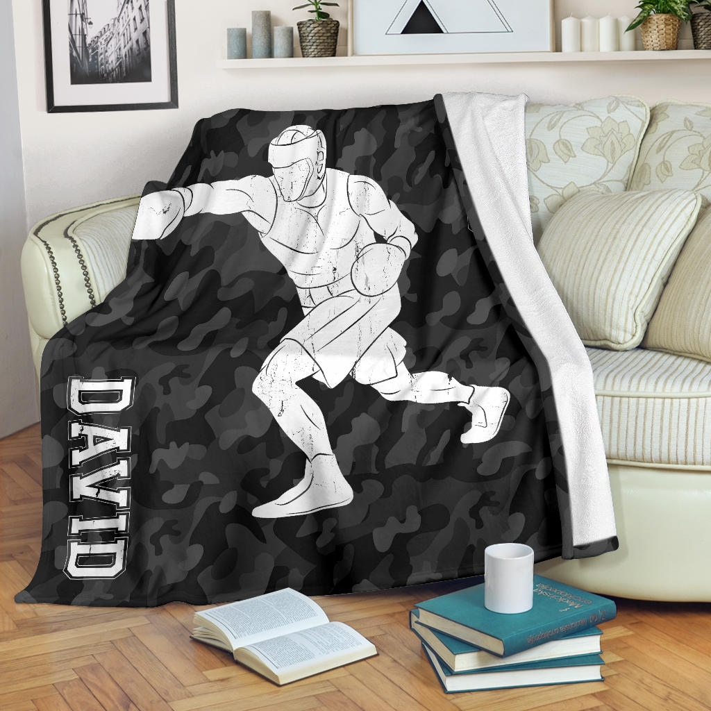 Ohaprints-Fleece-Sherpa-Blanket-Boxing-Player-Camo-Gift-For-Fan-Lovers-Custom-Personalized-Name-Soft-Throw-Blanket-1876-Sherpa Blanket