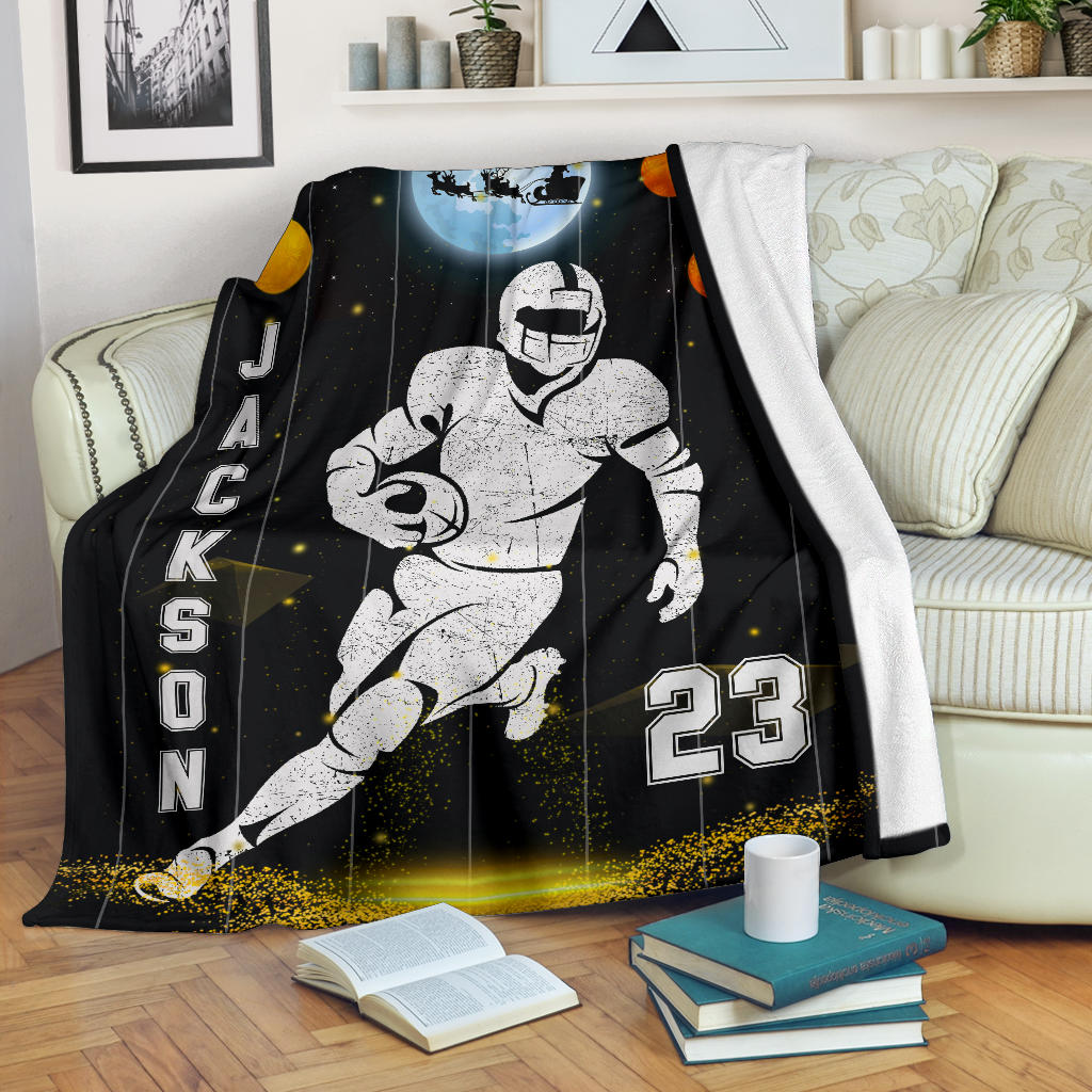 Ohaprints-Fleece-Sherpa-Blanket-American-Football-Gift-For-Son-Boy-Men-Custom-Personalized-Name-Number-Soft-Throw-Blanket-1535-Fleece Blanket