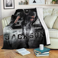 Ohaprints-Fleece-Sherpa-Blanket-American-Football-Gift-For-Son-Boy-Men-Custom-Personalized-Name-Number-Soft-Throw-Blanket-1529-Fleece Blanket