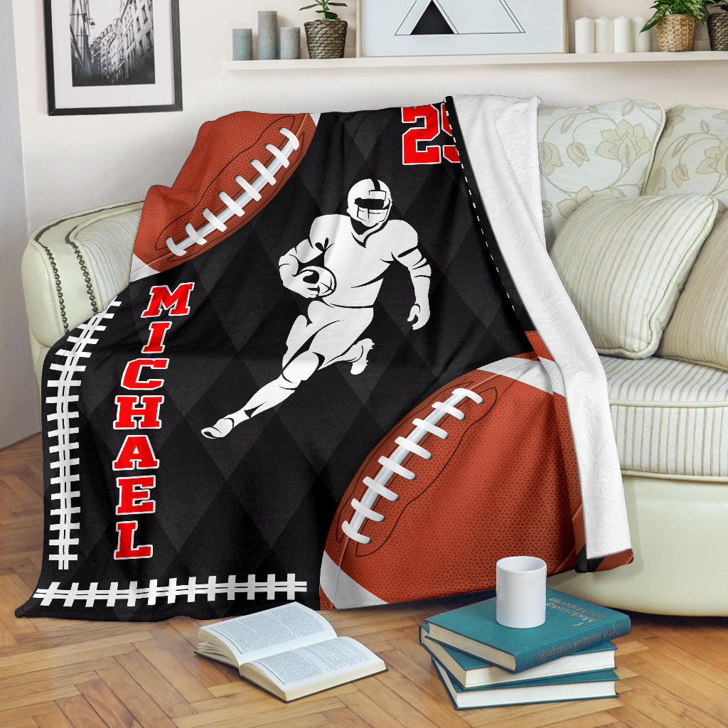 Ohaprints-Fleece-Sherpa-Blanket-American-Football-Gift-For-Son-Boy-Men-Custom-Personalized-Name-Number-Soft-Throw-Blanket-1895-Sherpa Blanket