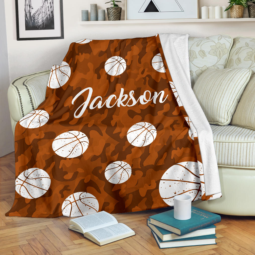 Ohaprints-Fleece-Sherpa-Blanket-Basketball-Gift-For-Son-Boy-Men-Custom-Personalized-Name-Number-Soft-Throw-Blanket-1608-Fleece Blanket