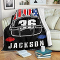 Ohaprints-Fleece-Sherpa-Blanket-American-Football-Gift-For-Son-Boy-Men-Custom-Personalized-Name-Number-Soft-Throw-Blanket-1816-Fleece Blanket