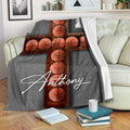 Ohaprints-Fleece-Sherpa-Blanket-Basketball-Gift-For-Son-Boy-Men-Custom-Personalized-Name-Number-Soft-Throw-Blanket-1674-Fleece Blanket