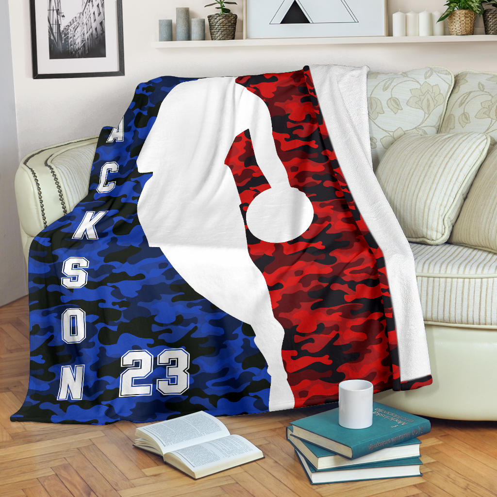 Ohaprints-Fleece-Sherpa-Blanket-Basketball-Gift-For-Son-Boy-Men-Custom-Personalized-Name-Number-Soft-Throw-Blanket-1724-Fleece Blanket