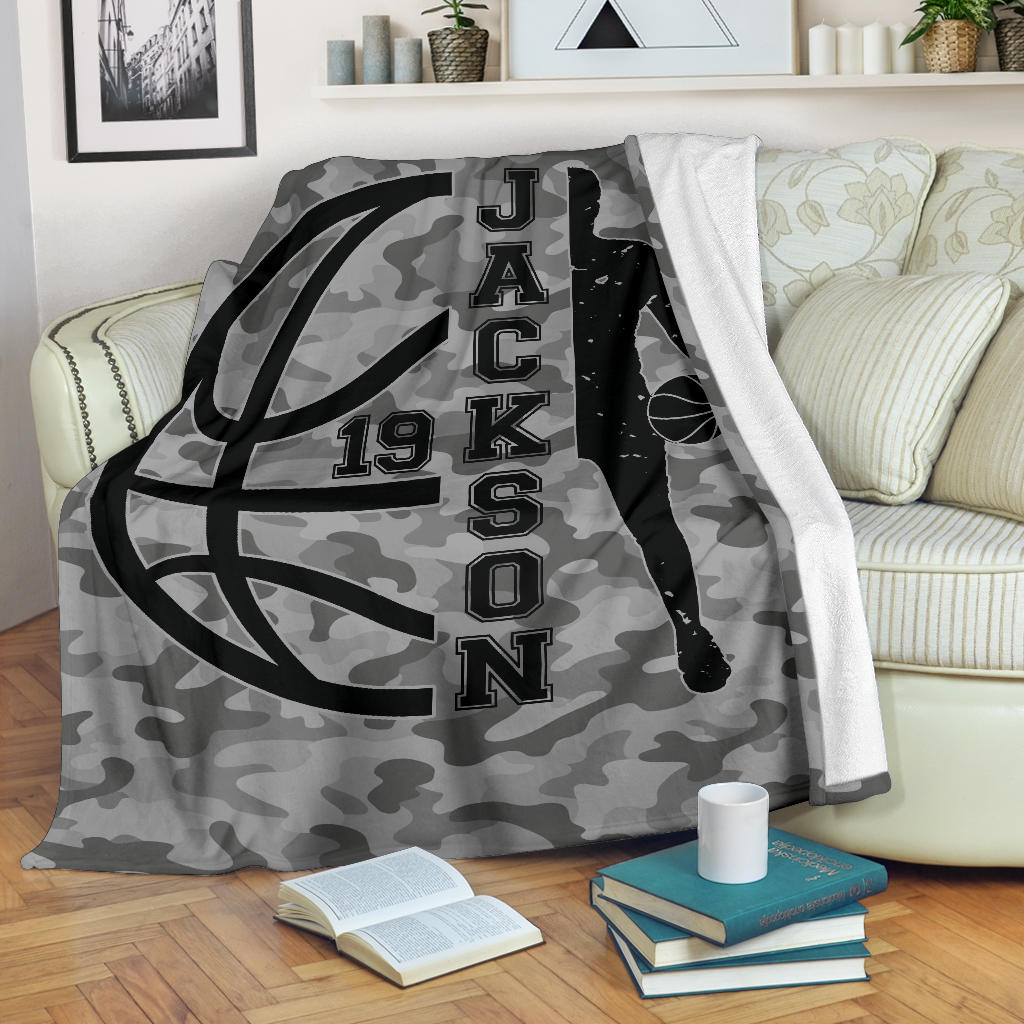 Ohaprints-Fleece-Sherpa-Blanket-Basketball-Gift-For-Son-Boy-Men-Custom-Personalized-Name-Number-Soft-Throw-Blanket-1713-Fleece Blanket