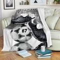 Ohaprints-Fleece-Sherpa-Blanket-Soccer-Shoes-Balls-Grey-Cloud-Custom-Personalized-Name-Number-Soft-Throw-Blanket-1231-Sherpa Blanket