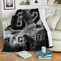 Ohaprints-Fleece-Sherpa-Blanket-Baseball-Gift-For-Son-Boy-Custom-Personalized-Name-Number-Soft-Throw-Blanket-1487-Fleece Blanket