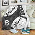 Ohaprints-Fleece-Sherpa-Blanket-American-Football-Gift-For-Son-Boy-Men-Custom-Personalized-Name-Number-Soft-Throw-Blanket-1307-Sherpa Blanket