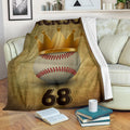 Ohaprints-Fleece-Sherpa-Blanket-Baseball-Gift-For-Son-Boy-Custom-Personalized-Name-Number-Soft-Throw-Blanket-1498-Fleece Blanket