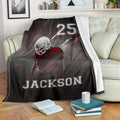 Ohaprints-Fleece-Sherpa-Blanket-American-Football-Gift-For-Son-Boy-Men-Custom-Personalized-Name-Number-Soft-Throw-Blanket-1222-Sherpa Blanket