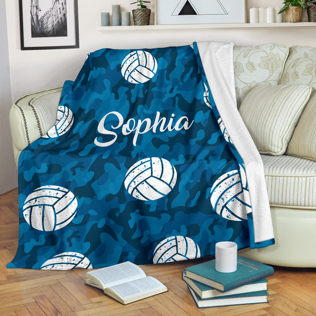 Ohaprints-Fleece-Sherpa-Blanket-Volleyball-Gift-For-Daughter-Girl-Custom-Personalized-Name-Soft-Throw-Blanket-1862-Fleece Blanket