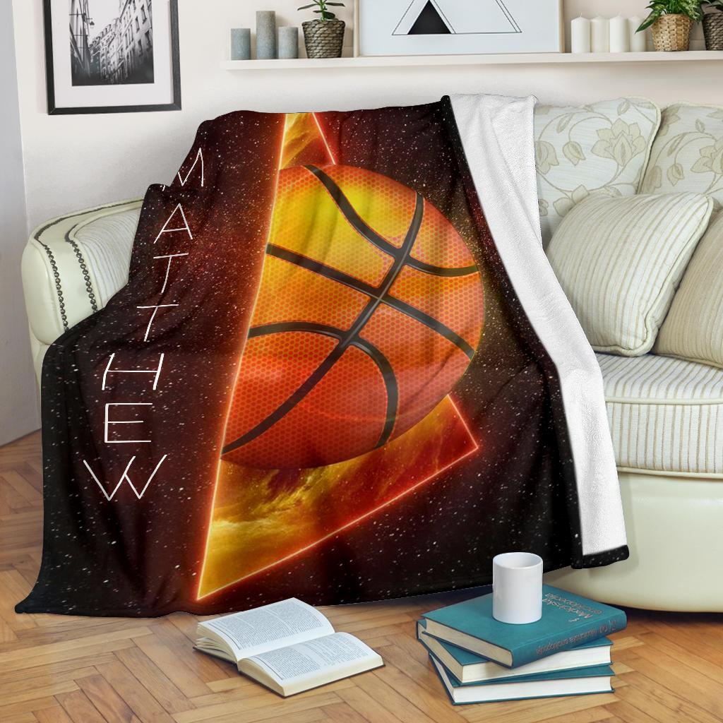 Ohaprints-Fleece-Sherpa-Blanket-Basketball-Gift-For-Son-Boy-Men-Custom-Personalized-Name-Soft-Throw-Blanket-1634-Fleece Blanket