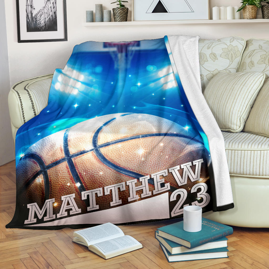 Ohaprints-Fleece-Sherpa-Blanket-Basketball-Gift-For-Son-Boy-Men-Custom-Personalized-Name-Number-Soft-Throw-Blanket-1615-Sherpa Blanket