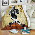 Ohaprints-Fleece-Sherpa-Blanket-American-Football-Gift-For-Son-Boy-Men-Custom-Personalized-Name-Number-Soft-Throw-Blanket-1264-Fleece Blanket