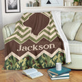 Ohaprints-Fleece-Sherpa-Blanket-Camping-Bear-Camping-Lover-Gift-Camper-Camo-Pattern-Custom-Personalized-Name-Soft-Throw-Blanket-1803-Sherpa Blanket